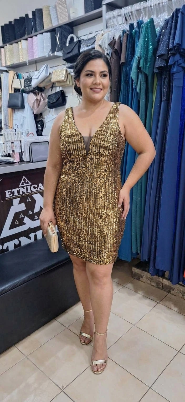 Vestido Crepe Negro